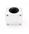 Rock Solid SC25UU Linear Motion Ball Bearing Slider Bushing for CNC Mills and 3D Printer, square metal housing.
