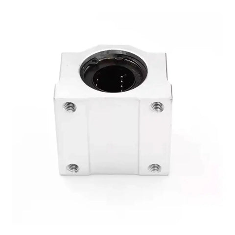 Rock Solid SC25UU Linear Motion Ball Bearing Slider Bushing for CNC Mills and 3D Printer, square metal housing.