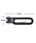 Magnetic Arrow Rest For Recurve Bow Barebow Aluminum 7075 Alloy Adjustable Backside Archery Rest with dimensions