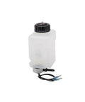 Gear Lube Bottle For MerCruiser Alpha And Bravo Sterndrives Replacement Reservoir, clear plastic with black cap and wiring