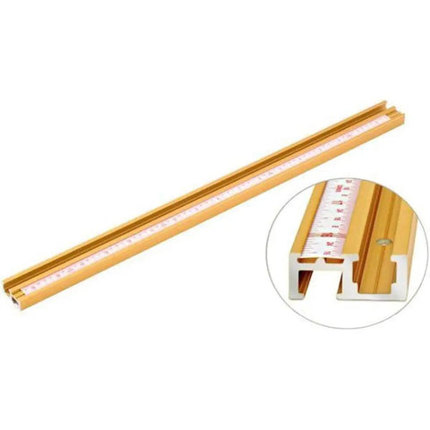 Badass 36 Inch Aluminum T Track For Router Tables And Woodworking Jigs Built Damn Solid With Quick Mounting Bolts and precision sliding scale.