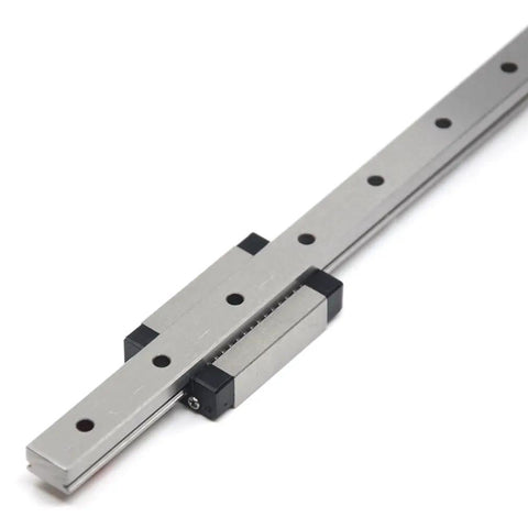 350mm MGN12 Linear Rail Guide with Black MGN12H Carriage Block, 14 Mount Holes, for 3D Printers and CNC Machines