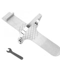 Heavy Duty Aluminum Board Lifters With Non Slip Foot Pads And Protective Buckles For No Sweat Drywall Hoisting and Smooth Plaster Sheet Handling On Protected Floors, featuring a sturdy grip and included wrench.