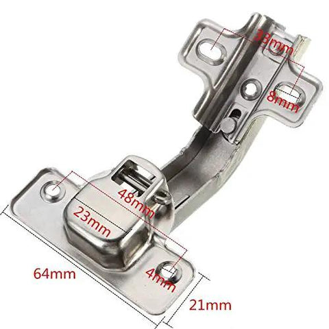 Corner Folded Cabinet Door Hinges For Kitchen And Bathroom Cupboard 2 Hole Mount Durable Aluminum Alloy Construction Easy Install