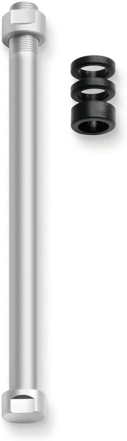 E-Thru Trainer Axle 135x10mm Rear Wheel M10x1 Thread For Hubs With Skewer Attachment, Compatible With Swiss And Shimano, 162.5mm Length