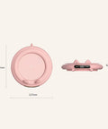 Smart Coffee Mug Warmer With Digital Display And Three Heat Settings Touch Switch Electric Cup Heating Pad To Keep Your Daily Brew Nice And Toasty Ultimate Winter Gift Beige, 127mm round size, pink color.