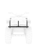 ATV Seeder With 125 Lb Hopper And Universal Mounting System For Easy Fit, rear view of heavy-duty steel mounting bracket