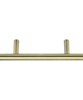 Golden Champagne Euro Bar Cabinet Pulls Five And Three Eighths Inch Length 3 Inch Hole Center One Half Inch Diameter Ten Pack Kitchen Cabinet And Drawer Handles Sleek Modern Hardware That Really Beefs Up Your Cabinets close-up