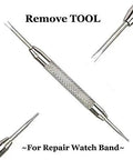 Quick Release Watch Spring Bar Pins 20 Piece Set 12Mm 14Mm 16Mm 18Mm 20Mm 22Mm 24Mm Stainless Steel With Watch Strap Repair Tool