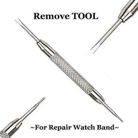 Quick Release Watch Spring Bar Pins 20 Piece Set 12Mm 14Mm 16Mm 18Mm 20Mm 22Mm 24Mm Stainless Steel With Watch Strap Repair Tool