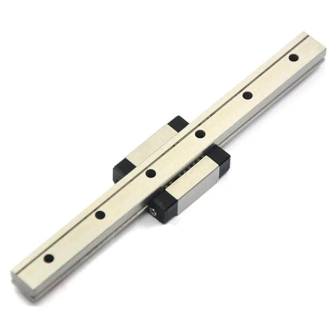 Beefy Stainless Steel 150mm Linear Rail Guide With MGN12C Carriage Block For 3D Printers And CNC Machines, Smooth Precise Motion, 440C Alloy, 4 M3 Holes On Carriage, Heavy Duty DIY Machinery Upgrade, 150mm rail with MGN12C carriage