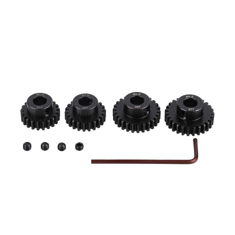 Heavy-Duty 40Cr Steel Pinion Gears Set 8mm 21T 22T 26T 27T Upgrade For 1/5 X-MAXX RC Cars, Buggies, And Trucks, Beefed-Up For Realistic Shifts, High-Performance Transmission, Durable Gear Train, Easy Fit