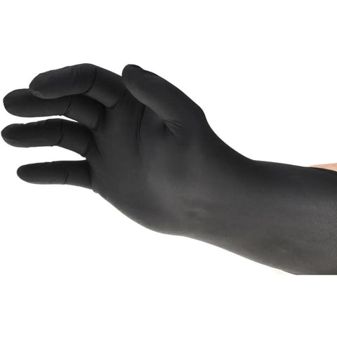 Extra large Heavy Duty Black Nitrile Work Gloves provide killer snag resistant grip for automotive or kitchen use.