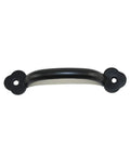 4 Inch Zinc Alloy Refined Antique Pull Handle For Wardrobe Cupboard And Drawer Furniture In Black Finish, 3.2 Inch Hole To Hole Distance, Pack Of 10 Handles With Screws, Durable Powder Coated Metal