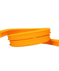 Orange tubeless tire insert foam for 700c, 27.5, and 29 road bikes providing puncture proof, vibration dampening, rim protection.