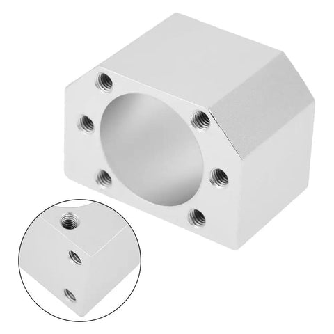 Ball Screw Nut Housing Seat Mount Bracket For SFU2005 And SFU2010 CNC Router Milling And Drilling, aluminum alloy, front view