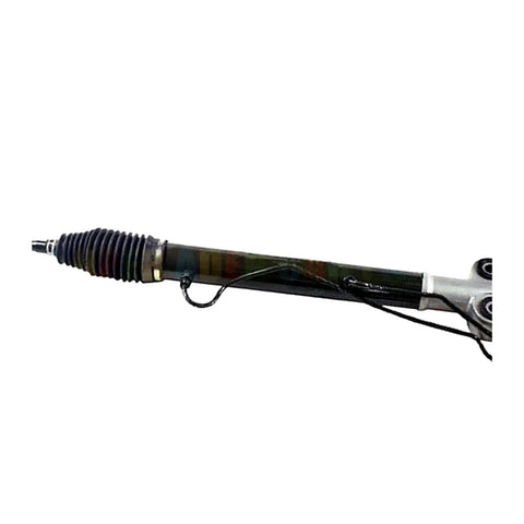 Auto Power Steering Rack And Pinion Unit Fits Nissan 350Z 2003 To 2009 Plus Infiniti G35 detailed side view with protective boot and connections.