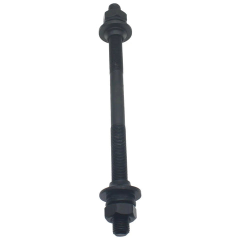 Rear Bike Hub Axle 175 Mm Solid Shaft M10 Threaded Replacement Part For Most Bicycles Durable Metal Easy Bolt On Install Tough As Nails