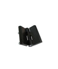 Beefed Up Black Zinc Alloy Door And Cabinet Hinge Set For Furniture, visible in black zinc alloy with mounting screws