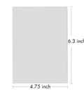 Vinyl Siding Repair Patch Kit For Cracks And Holes Peel And Stick Paintable PVC Patches, 6.3 x 4.75 inch dimensions shown