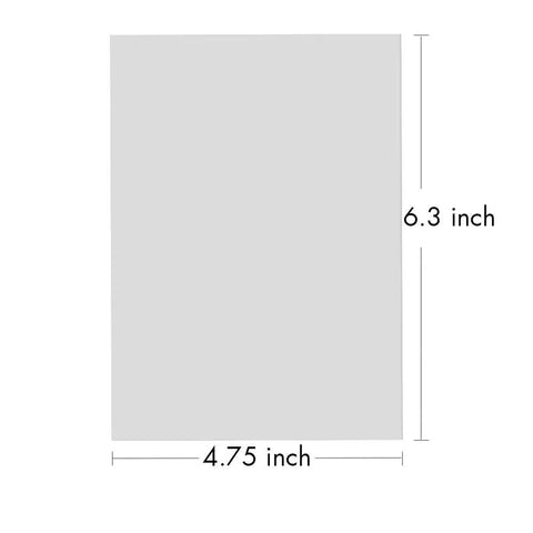 Vinyl Siding Repair Patch Kit For Cracks And Holes Peel And Stick Paintable PVC Patches, 6.3 x 4.75 inch dimensions shown