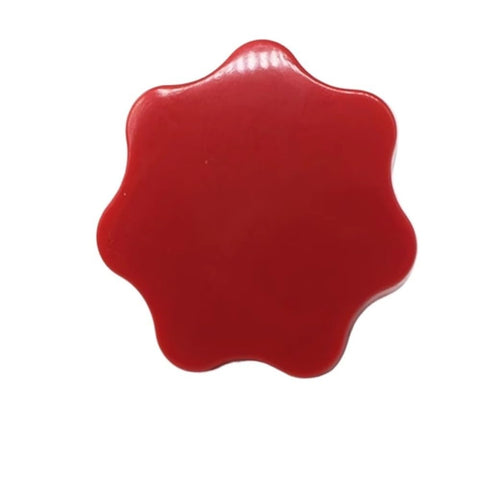 Red Plum Nylon Thumb Nuts 1 To 5 Pack M4 M5 M6 M8 M10 M12 Hand Tighten Clamping Knobs For Furniture DIY Auto And Workshop Projects 6 Star Blind Hole Design 32mm Head