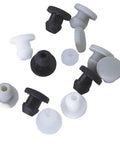 Black Silicone Rubber Washers Kit For Home Repairs, Durable Snap-On Hole Plugs And Gasket Seals That Fit Cracks Perfectly To Stop Leaks Fast, assorted sizes