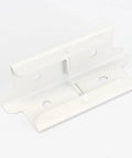 4 Pack Post Coupling Connectors For Muscle Rack Shelving System, Heavy Duty Steel Post Inserts That Create Stable Shelf Columns And Reliable Interlock Between Units, white steel