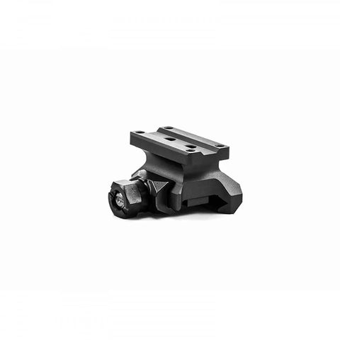 SPR Precision MRO 1/3 Co Witness Black Optics Mount for AR Platforms, durable aluminum, side view, quick install rail system.