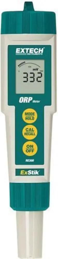 ORP Meter With Flat Surface Electrode Waterproof And Built Tough 1 mV Resolution Memory And Analog Bargraph in vertical view