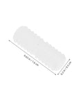 Pro Grade Nylon Hidden Fasteners For Wood Shelves And Cabinets 100 Pack Concealed Furniture Connectors No Sweat Double Head Mounting Hardware, white fastener, 1.6 by 0.5 cm.