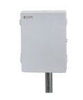 Heavy Duty 12 Volt 36 Ah SLA Power Bank With 432 Wh Storage And 100 Watt Continuous Draw Delivers Serious Off Grid Juice Features waterproof enclosure on a pole.