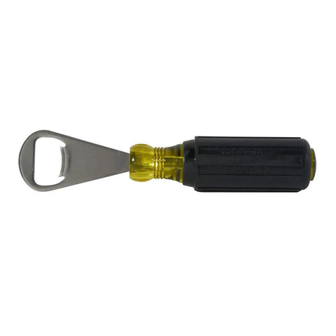 Bottle Opener For Pros With Cushioned Grip Handle And Tip Ident For Quick ID In Pouches Made In USA Heavy Duty Stainless Steel Bar Tool