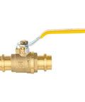 Pack of 10 Lead Free Three Quarter Inch Copper Press Ball Valves With EPDM O Rings, One Quarter Turn Full Port Shut Off For Copper Tubing