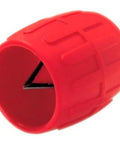 Inner Outer Pipe Reamer 1/4 Inch To 1 1/2 Inch Beveling Tool with red plastic handle and alloy steel blades.