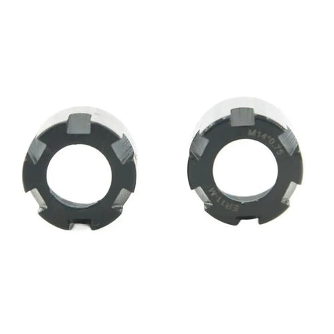 Heavy Duty ER11 Collet Clamping Nut For Lathe And CNC Machining Precision Steel Chuck Tightener fitting M13 M14 M15 threads.