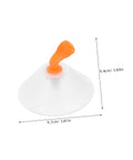 Two Pack Transparent Windproof Spray Nozzle Covers for garden hose and backpack sprayer misting crop protection, top view