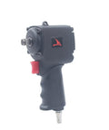 Heavy Duty Half Inch Mini Pneumatic Impact Wrench Air Powered Spanner with black grip and red trigger for auto repairs.