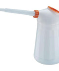 Pinocchio Themed Oil Mug 5 Liter With Nozzle And Lid Included Durable Polyethylene Oil Transfer Jug For Garage Or Workshop Leak Free Spout With Strainer Nine Point One Inch Nozzle Thirteen Point Four Inch Tall, 5L PE jug