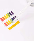 80 Count Litmus Paper Water And Soil Testing Kit With pH Test Strips 0 To 14 Range Portable Easy To Use For DIY Home Garden Soil pH Monitoring At Home showing strip and color chart.