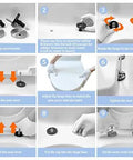 Installation guide for Solid As A Rock Square Toilet Seat Featuring Ultra Smooth Soft Close Lid and Super Quick Release Hinges.