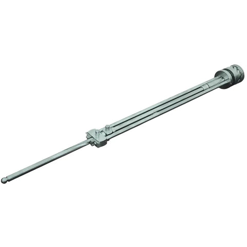 Straight Up Heavy Duty French Cruller Plunger Extruder For Commercial Donut Fryers And Bakery Hopper Machines with stainless steel body.
