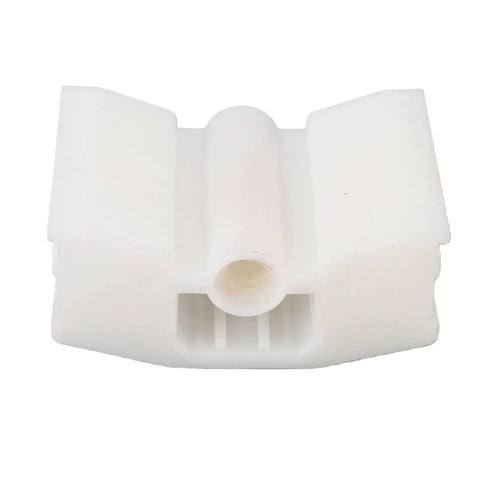 Electric Linear Actuator Slide Block For Reciprocating Motion Systems Motor Push Rod Slider Rail With ABS Material Slick Stable Connection Replacement Part For DIY Projects And Heavy Duty Applications, white ABS block
