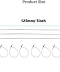 No Fancy Tools Needed Five Inch Black Plastic Hang Tag Fasteners One Thousand Pack Slam Snap Security Pins No Gun Required tough pricing loops.