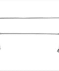 Rock Solid Dock Swing Gate Seven Feet Long Silver Finish With No Sweat Installation And Killer Corrosion Protection For Your Waterfront Hangout Or Private Marina Access Point, shown from the front.