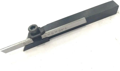 Pro Grade Mini Lathe Parting Tool 8 mm Square Cut Off With M2 HSS Blade Center Height 9.5 mm in black and silver