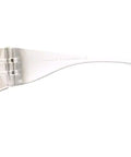 Side view of Budget Lightweight Frameless Safety Glasses With Integrated Nosepiece, Anti Scratch Lenses, ANSI Z87.1 High Velocity Impact