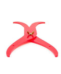 Top Shelf 12 Inch Bend Leg Plastic Caliper For Clay Pottery Measuring Inner And Outer Diameter With Heavy Duty Dual Head Design seen from above