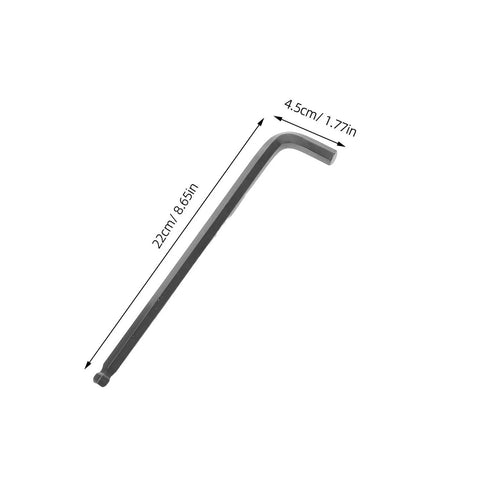 HOMOCONO 2 Sets L Shaped Hex Key Wrench Kit Made of Tough High Carbon Steel With Wear Resistant Finish And Comfortable Ergonomic Grip For Tight Bike Repairs And Electronic Device Assembly Jobs. 22cm L hex key, 4.5cm arm
