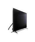 Side view of a flat-screen TV with Anti Tip TV Straps 2 Pack Adjustable No Drill Safety Straps For Flat Screen TVs Secure Wall Or Furniture Mount Baby Proofing Essential Keeps Your TV From Tipping Over attached to support stability.